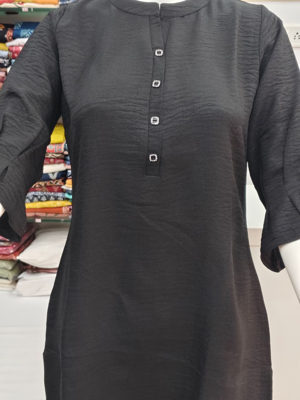 Premium Imported Black Straight Short Top