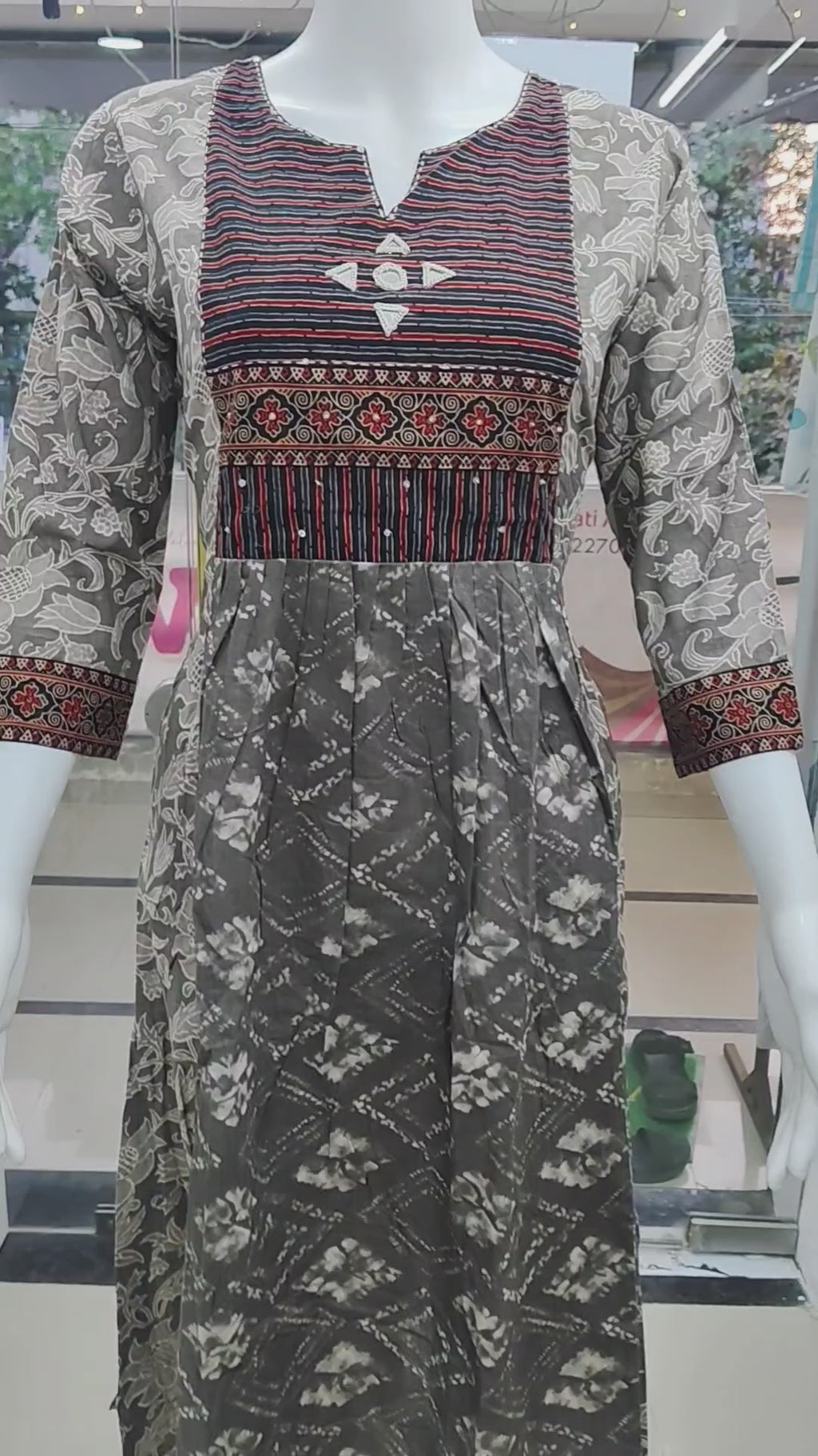 Elegant Printed Cotton 2 Piece Kurti Set for Women