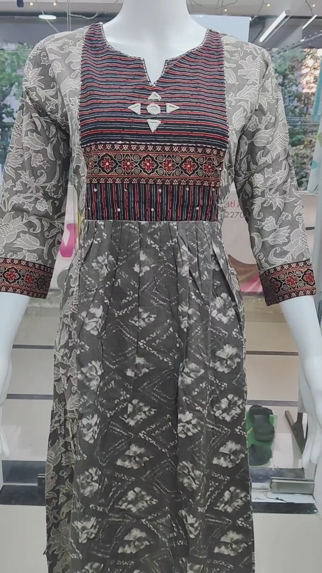 Elegant Printed Cotton 2 Piece Kurti Set for Women