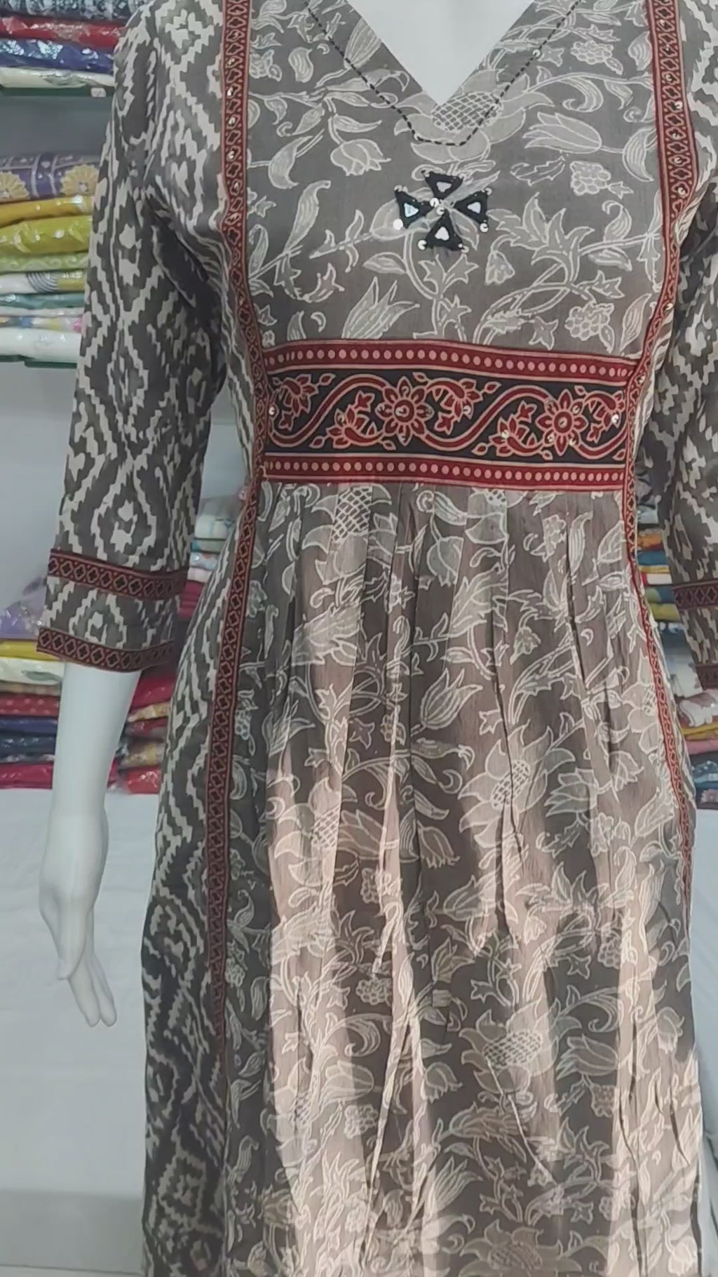 Elegant Floral Printed Cotton Kurta Pant Set for Women | Ethnic Casual Wear