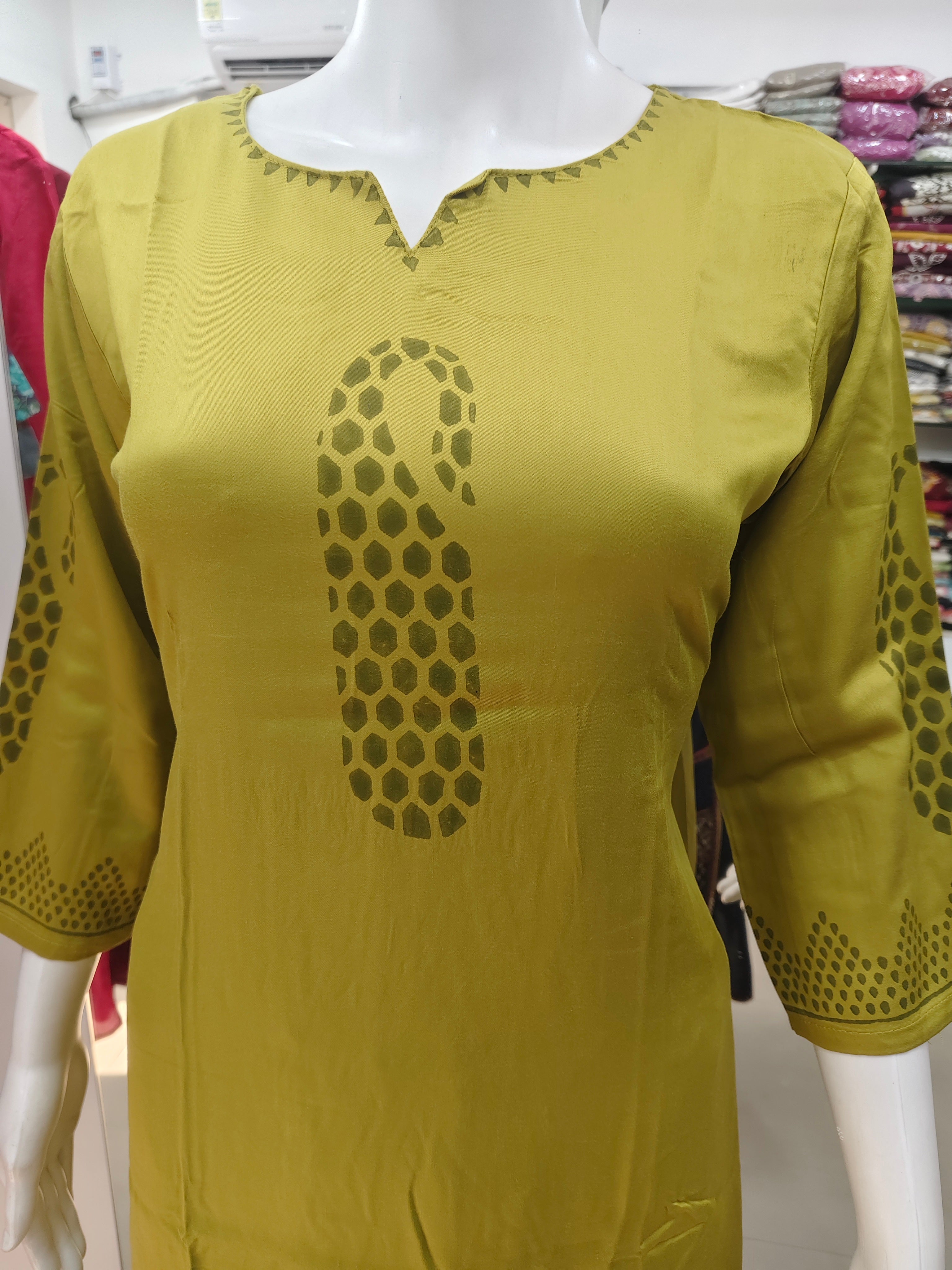 Olive Green Gajji Silk Printed Kurta Pant Co-Ord Set
