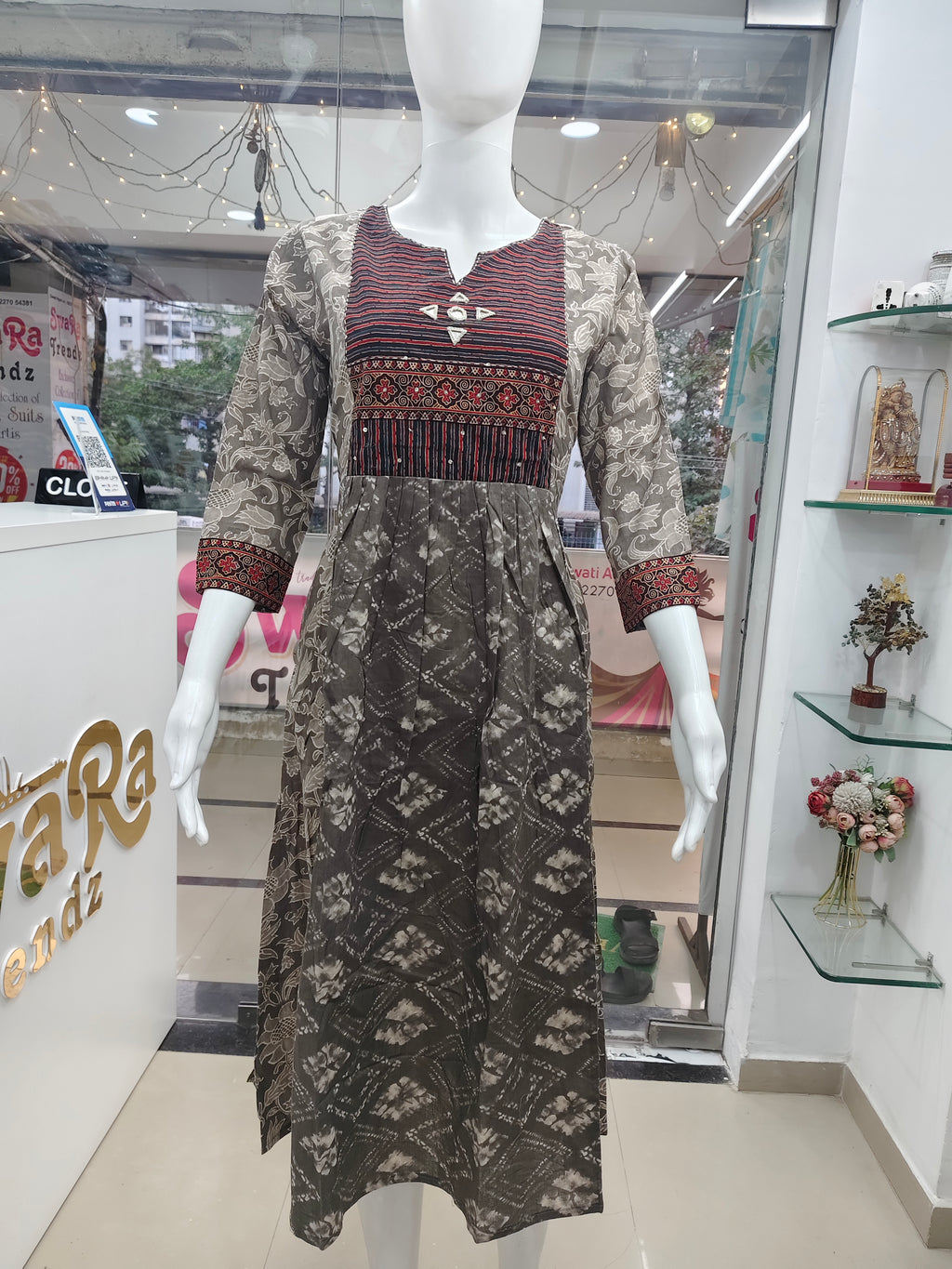 Elegant Printed Cotton 2 Piece Kurti Set for Women