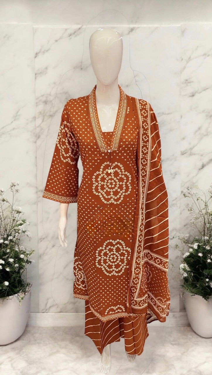 Rust 3 piece suit